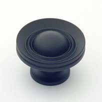Matte Black Beveled Knob 1.5"