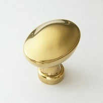 Large Tarnish Oval Knob