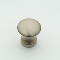 Large Satin Nickel Long Necked Knob