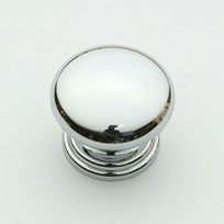 Polished Chrome Mushroom Knob 1"