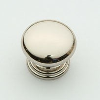 Polished Nickel Mushroom Knob 1"