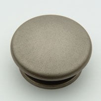 Weathered Antique Nickel Mushroom Knob 2"