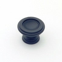 Small Traditional Knob Matte Black
