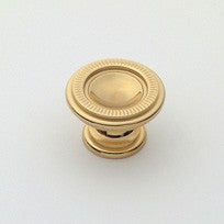 Small Traditional Knob Polished Brass