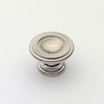 Small Traditional Knob Polished Nickel