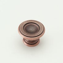 Small Traditional Knob Weathered Copper