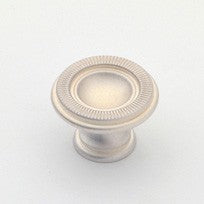 Medium Traditional Knob Satin Silver
