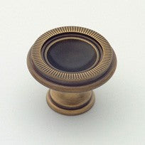 Large Traditional Knob Antique Brass