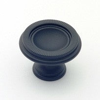 Large Traditional Knob Matte Black