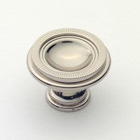 Large Traditional Knob Polished Nickel
