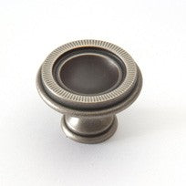 Large Traditional Knob Weathered Antique Nickel