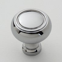 Polished Chrome Disk Knob 1.25"