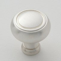 Satin Silver Disk Knob 1.25"