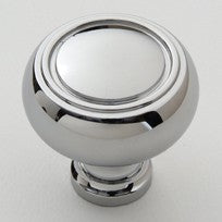 Polished Chrome Disk Knob 1.5"