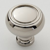 Polished Nickel Disk Knob 1.5"