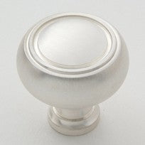 Satin Silver Disk Knob 1.5"