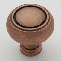 Weathered Copper Disk Knob 1.5"