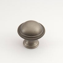 Weathered Antique Nickel Globe Knob 1.25"