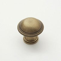 Weathered Brass Globe Knob 1.25"
