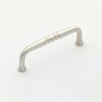 Satin Silver Traditional Pull 3"