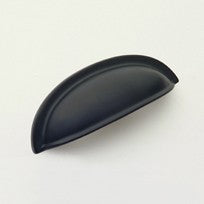 Matte Black Cup Pull 3"