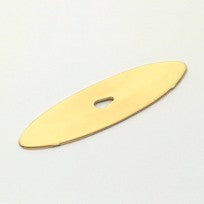 Polished Brass Oval Back Plate