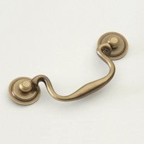 Antique Brass Classic Bail Pull 4"
