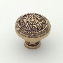 Polished Antique Ornate Knob 1.25"
