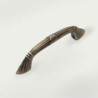 Weathered Brass Ribbon Pull 3"