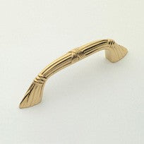 Polished Brass Ribbon Pull 3.5"