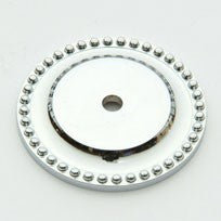 Polished Chrome Beaded Back Plate 1.75"