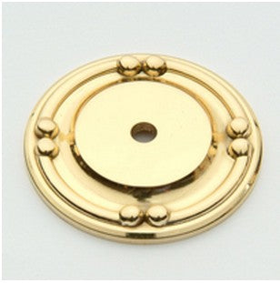 Polished Brass Elegant Back Plate 1.75"