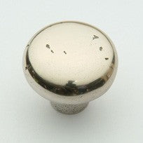 Small Sterling Rustic Knob