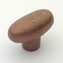 Natural Bronze Oval Rustic Knob