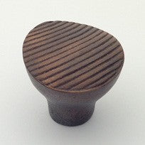 Aged Bronze Stripped Knob 1.25"