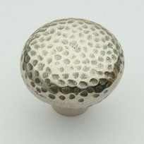 Sterling Hammered Knob