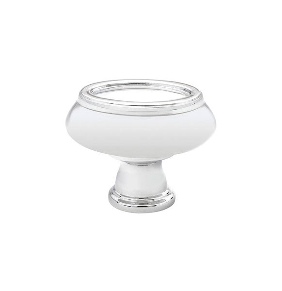 Polished Chrome Oval Knob 1.25"