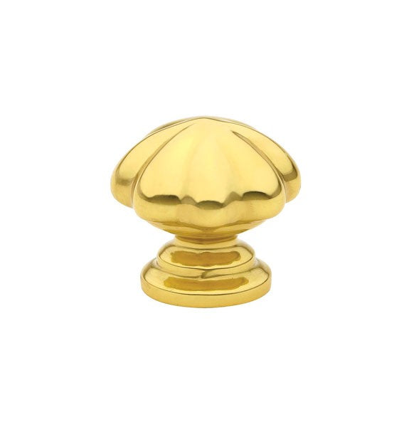 Polished Brass Melon Knob 1.25"