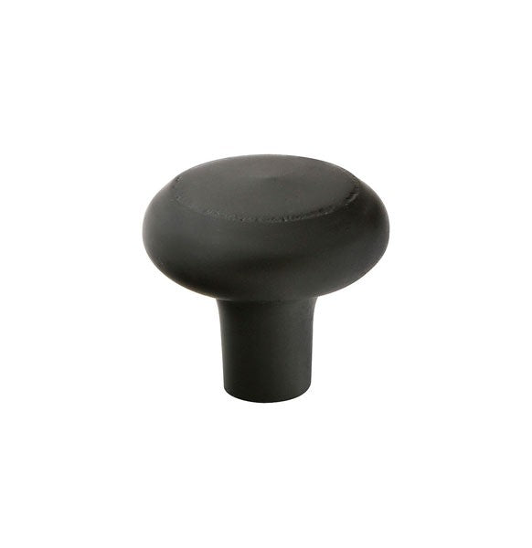 Flat Black Barn Knob 1"