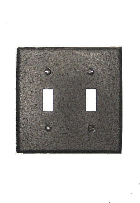 Forged Iron Switch Plate - Double