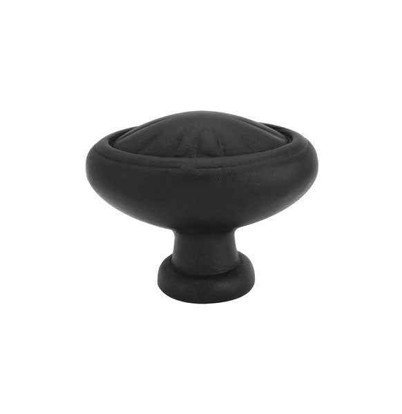 Flat Black Egg Knob 1.25"