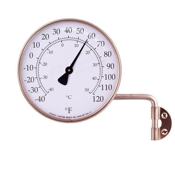 Outdoor Thermometer in Copper