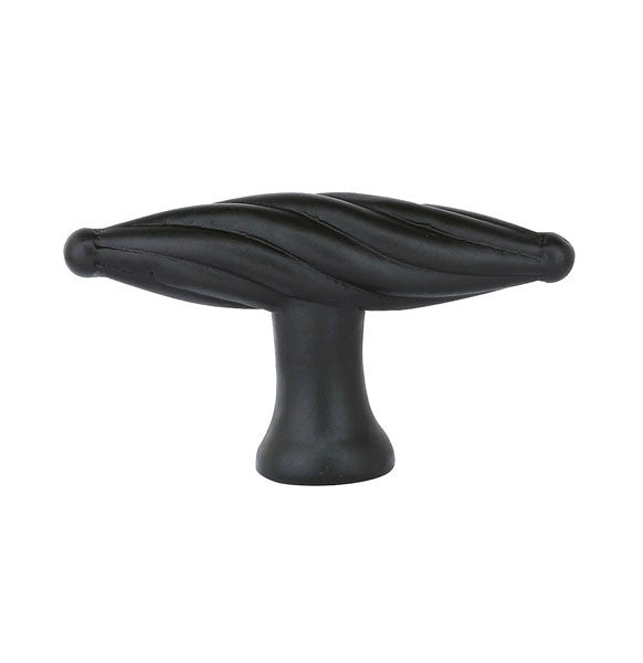Flat Black Twist Finger Knob 3"