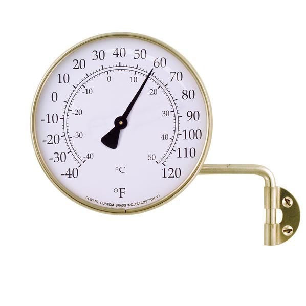 Outdoor Thermometer in Brass