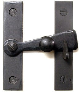 Bar Latch with Black Knob 3" Flush