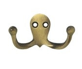 Antique Brass Double Hook