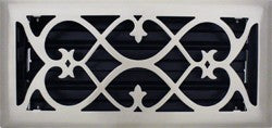 Brushed Nickel Victorian Register 4X10"