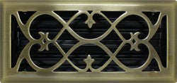 Antique Brass Victorian Register 6X10"
