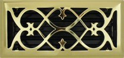 Polished Brass Victorian Register 2X10"