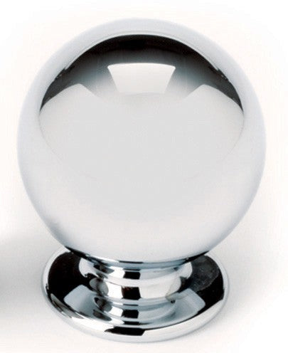 Polished Nickel Spherical Knob 1"